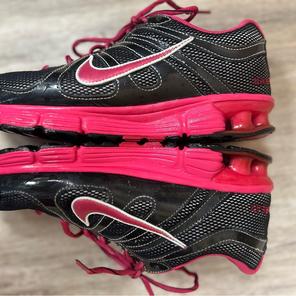 Nike Black and Pink Running Shoes